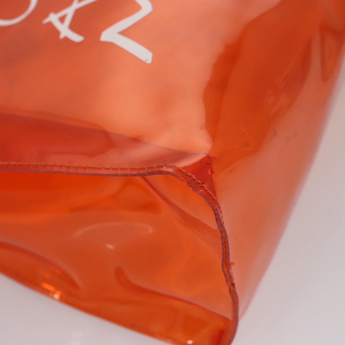 Hermès Orange Vinyl Handbag (Pre-Owned)