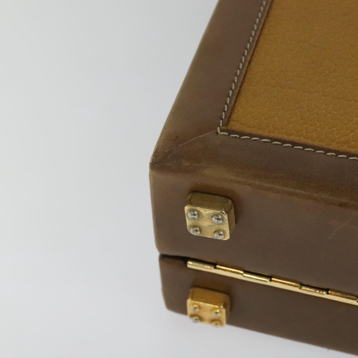 Loewe Anagram Beige Leather Briefcase Bag (Pre-Owned)