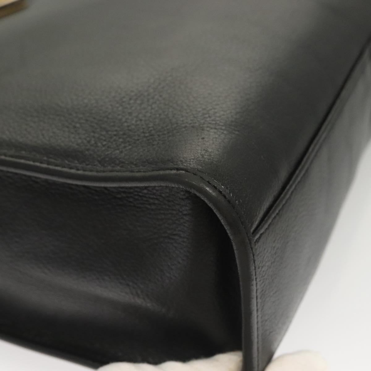 Yves Saint Laurent Black Leather Shoulder Bag (Pre-Owned)