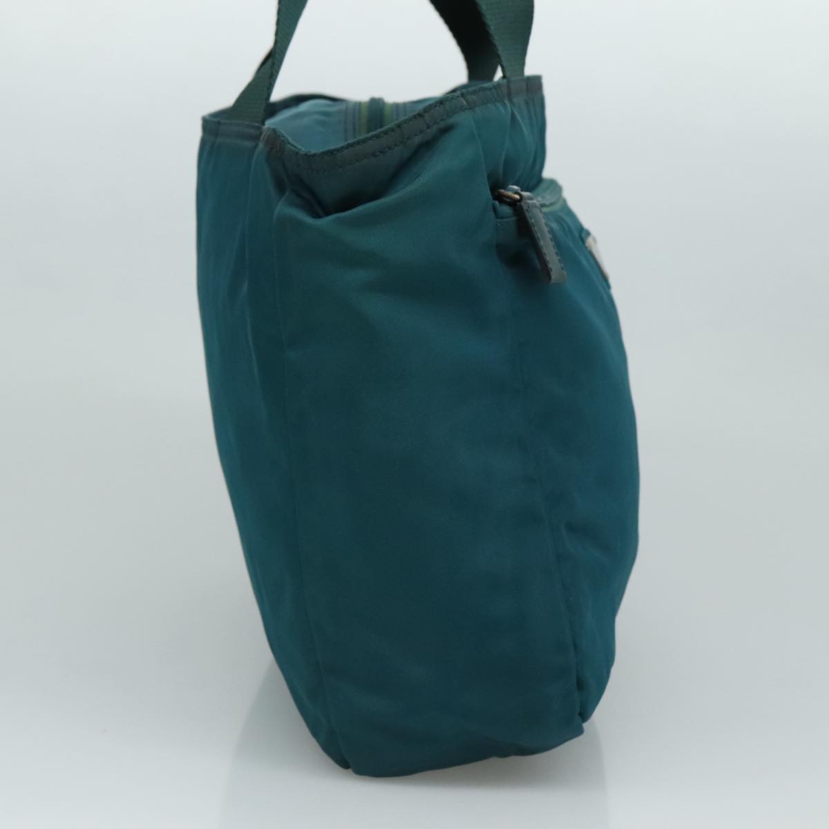 Prada Re-Nylon Blue Canvas Tote Bag (Pre-Owned)