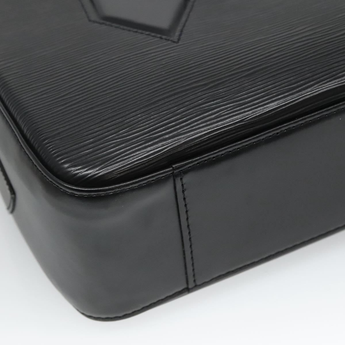 Louis Vuitton Voltaire Black Leather Shoulder Bag (Pre-Owned)