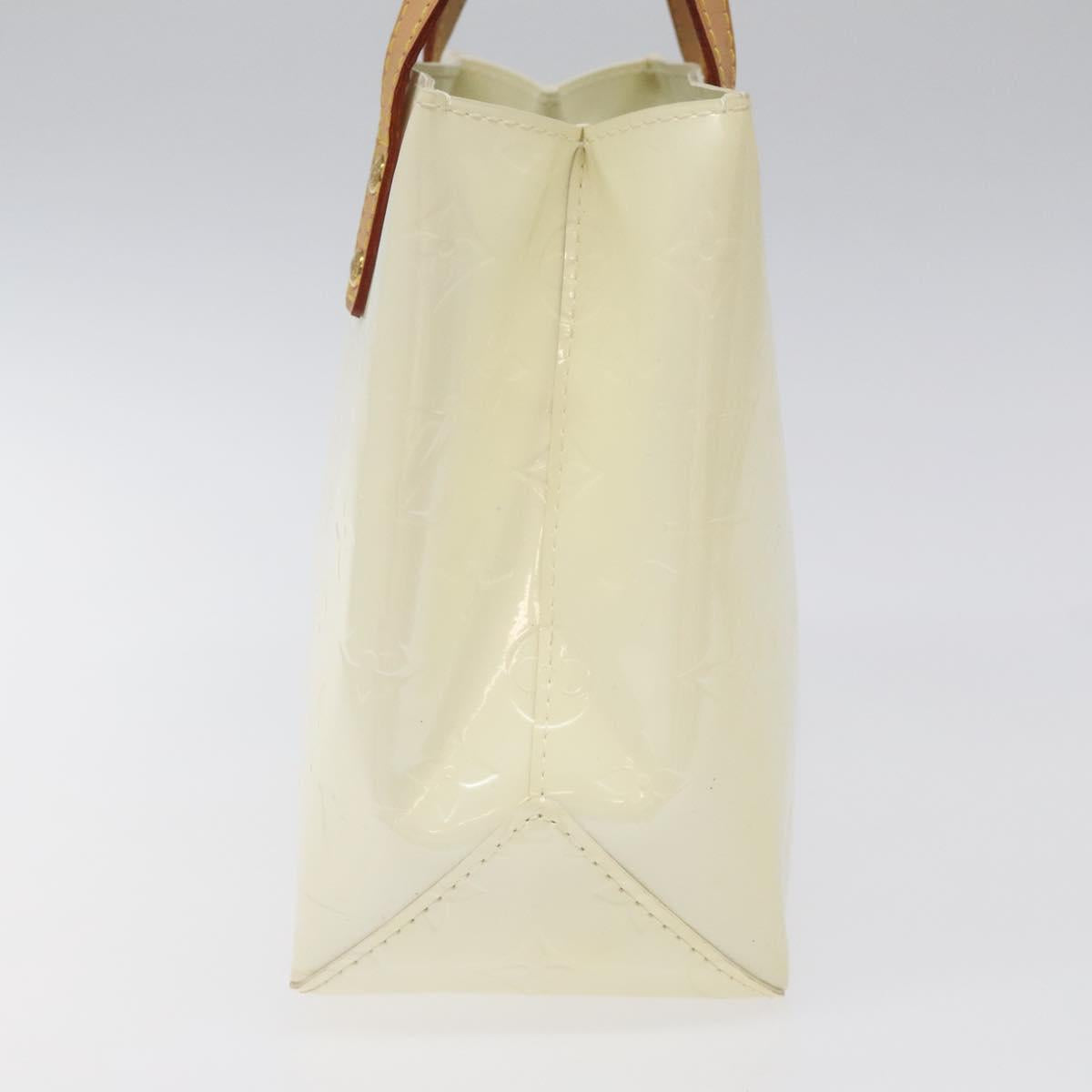 Louis Vuitton Reade Ecru Patent Leather Handbag (Pre-Owned)