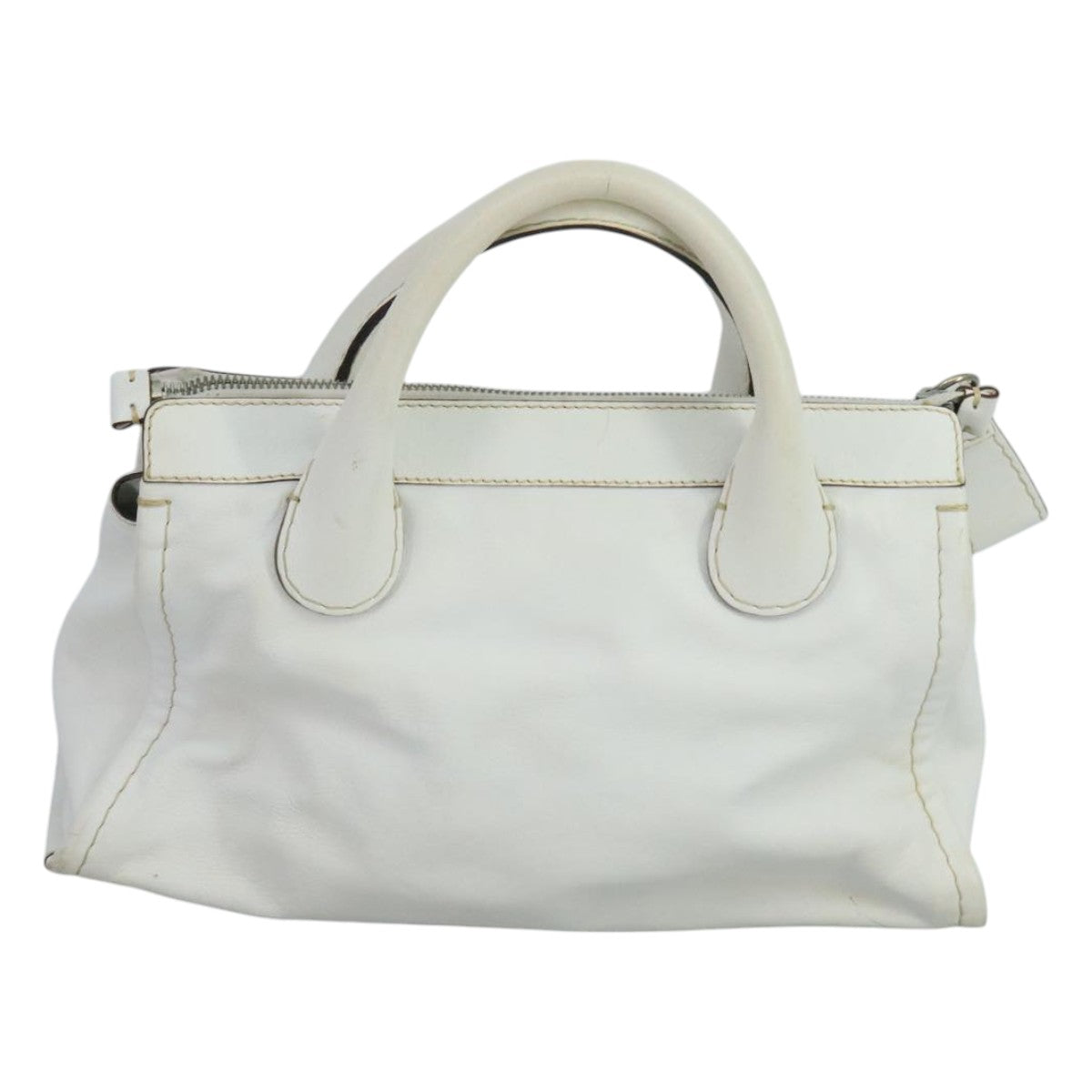 Chloé Edith White Leather Handbag (Pre-Owned)