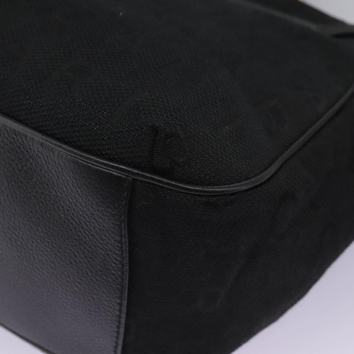 Bulgari Black Canvas Handbag (Pre-Owned)