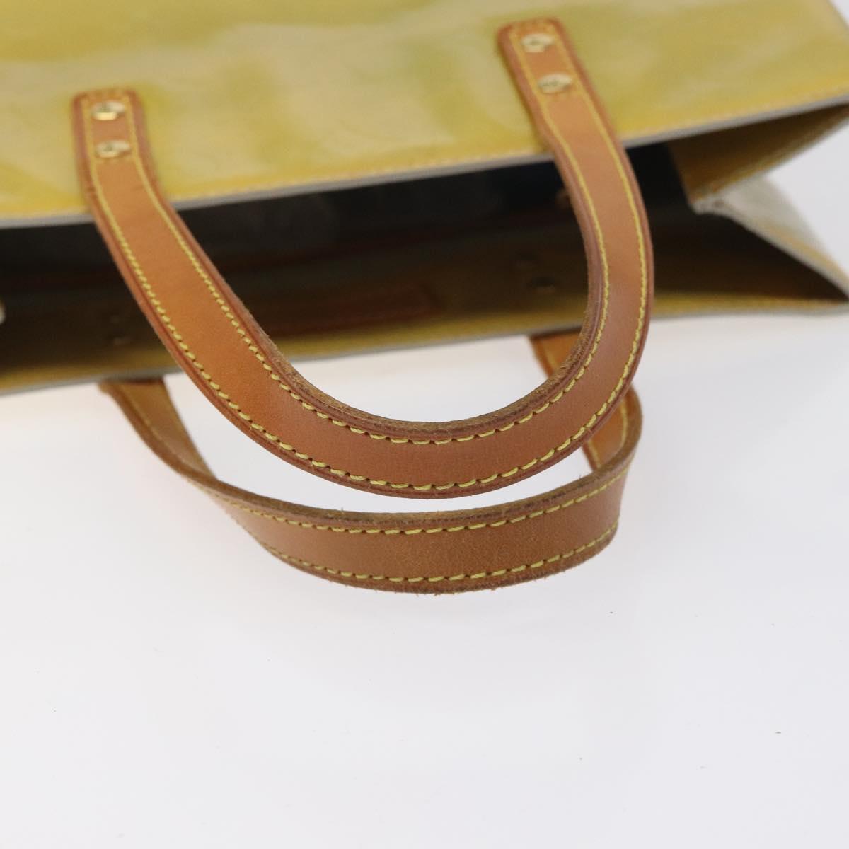 Louis Vuitton Reade Yellow Patent Leather Handbag (Pre-Owned)