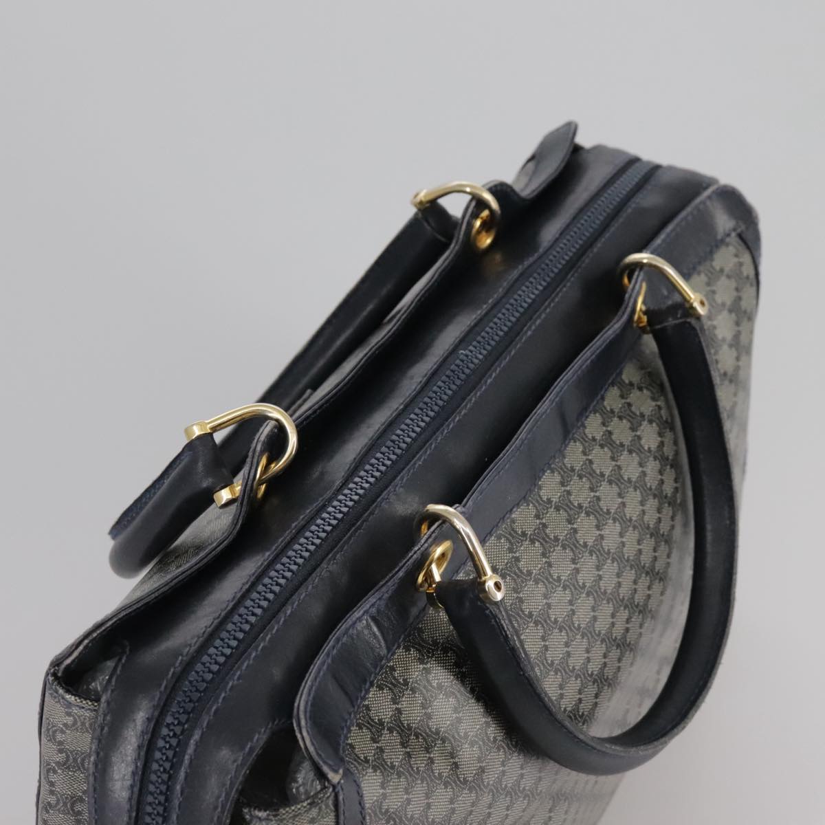 Céline Macadam Navy Canvas Handbag (Pre-Owned)