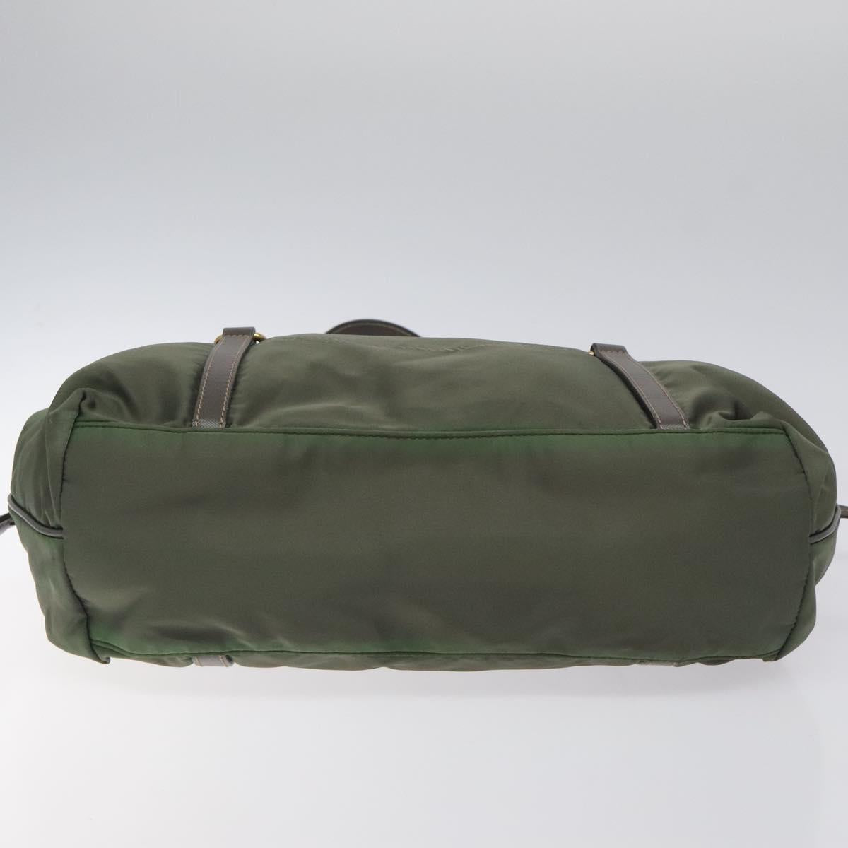 Prada Tessuto Khaki Nylon Tote Bag (Pre-Owned)