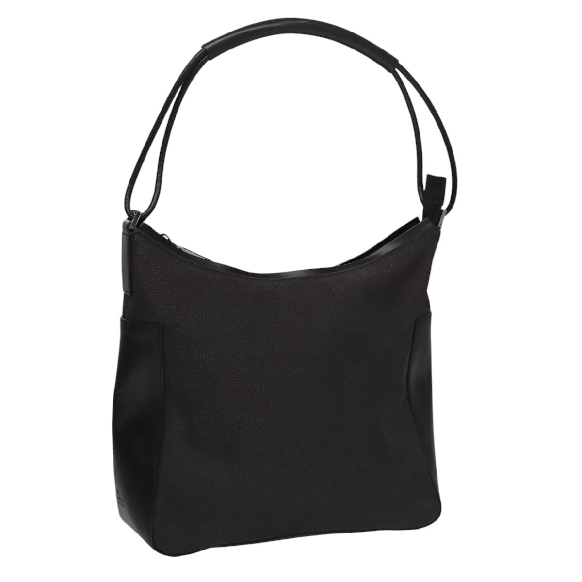 Gucci Hobo Black Canvas Shoulder Bag (Pre-Owned)