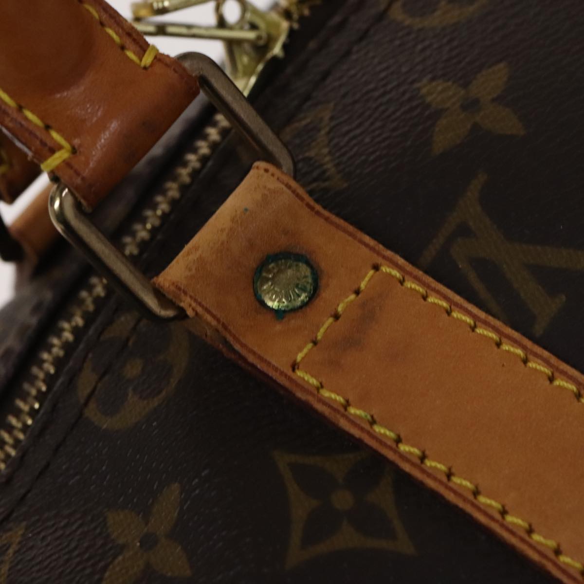 Louis Vuitton Keepall 45 Brown Canvas Travel Bag (Pre-Owned)