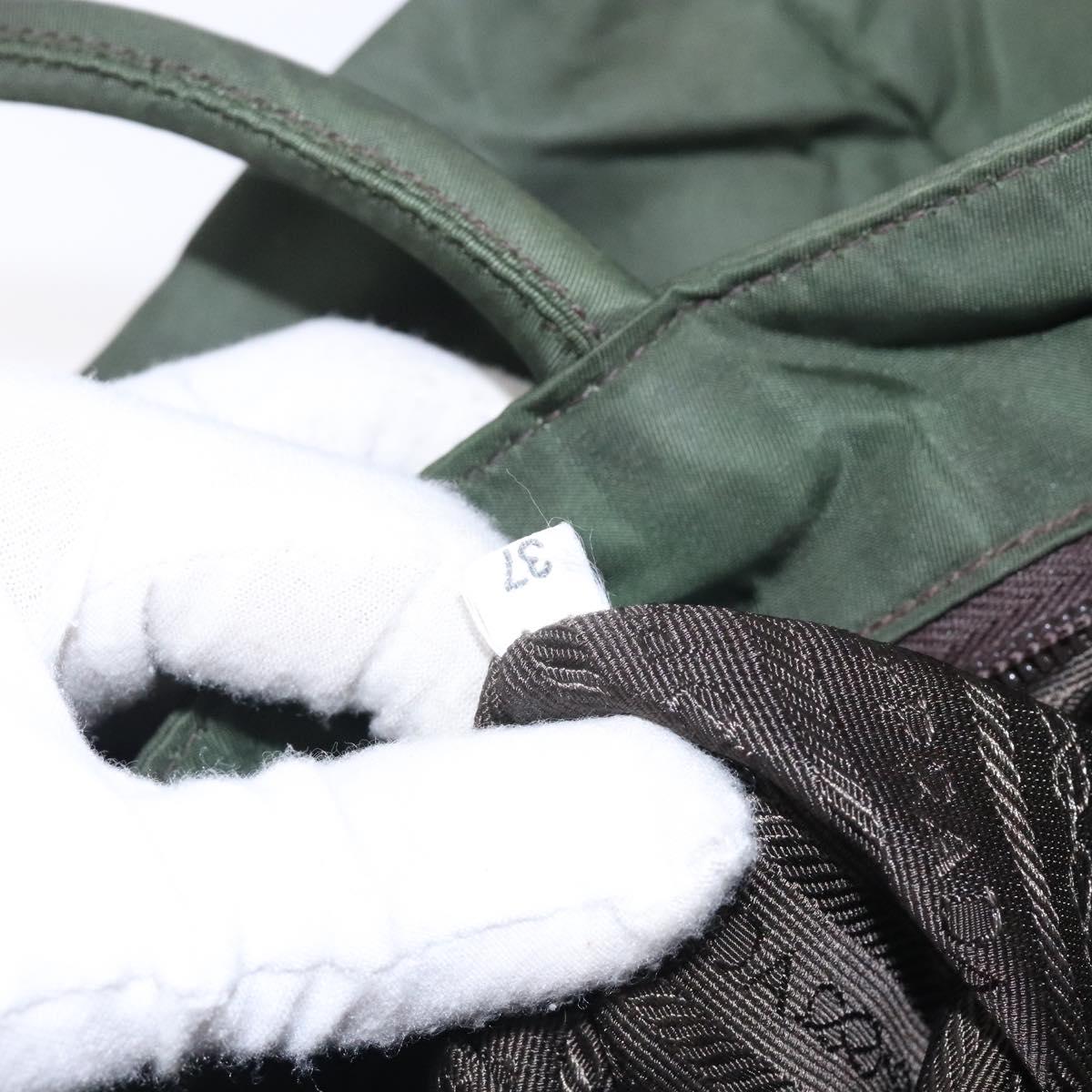 Prada Tessuto Khaki Nylon Tote Bag (Pre-Owned)
