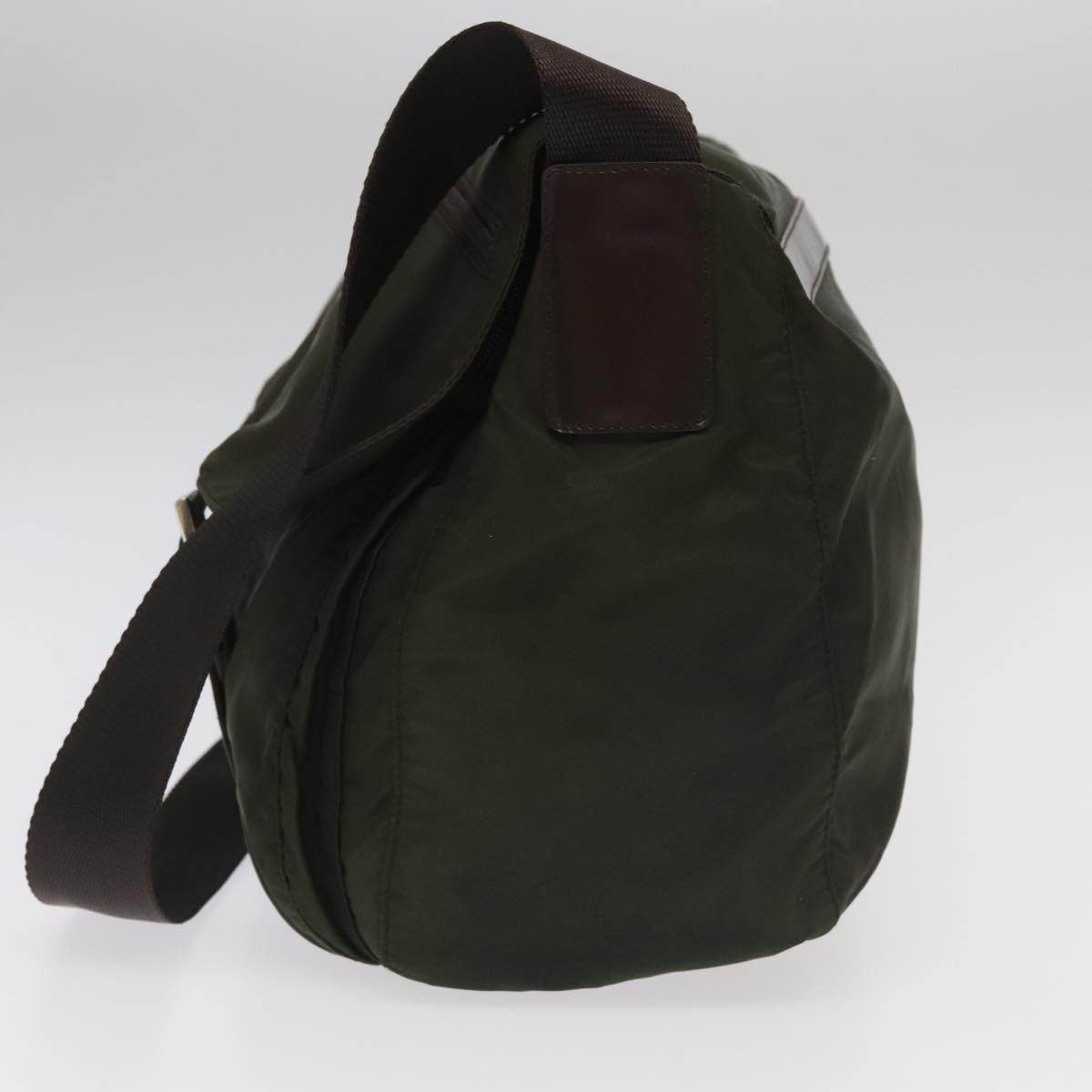 Prada Re-Edition Khaki Synthetic Shoulder Bag (Pre-Owned)