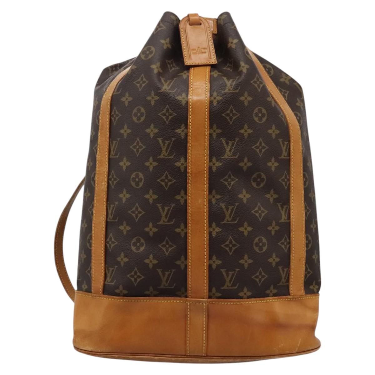 Louis Vuitton Randonnée Brown Canvas Shoulder Bag (Pre-Owned)