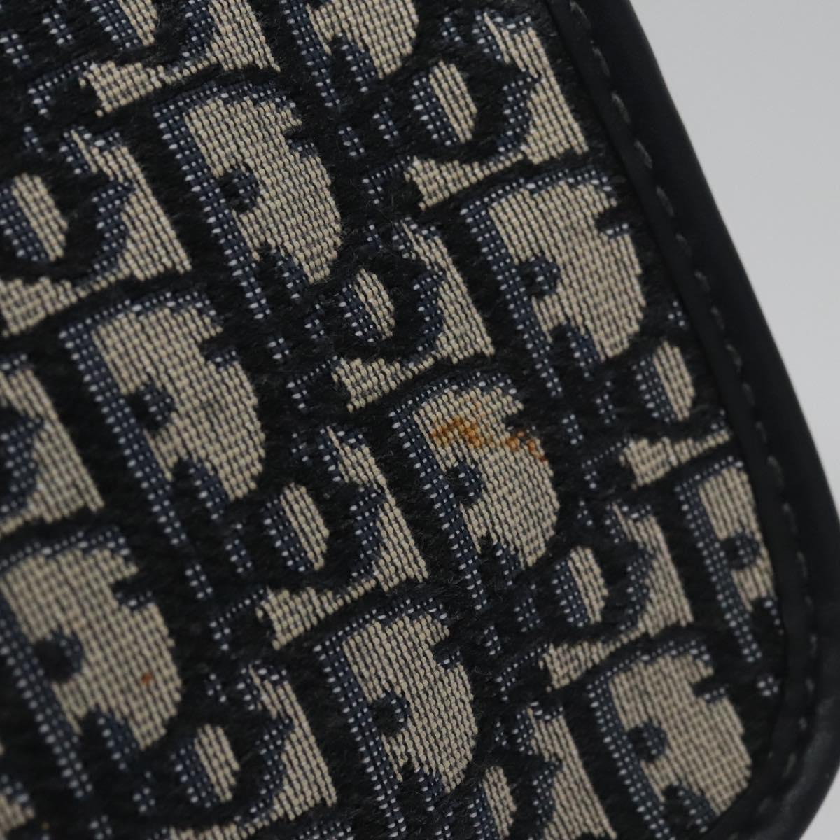 Dior Trotter Navy Canvas Clutch Bag (Pre-Owned)