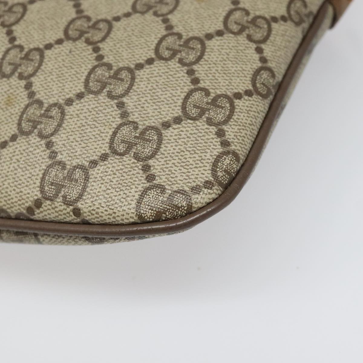 Gucci Ophidia Beige Canvas Shoulder Bag (Pre-Owned)