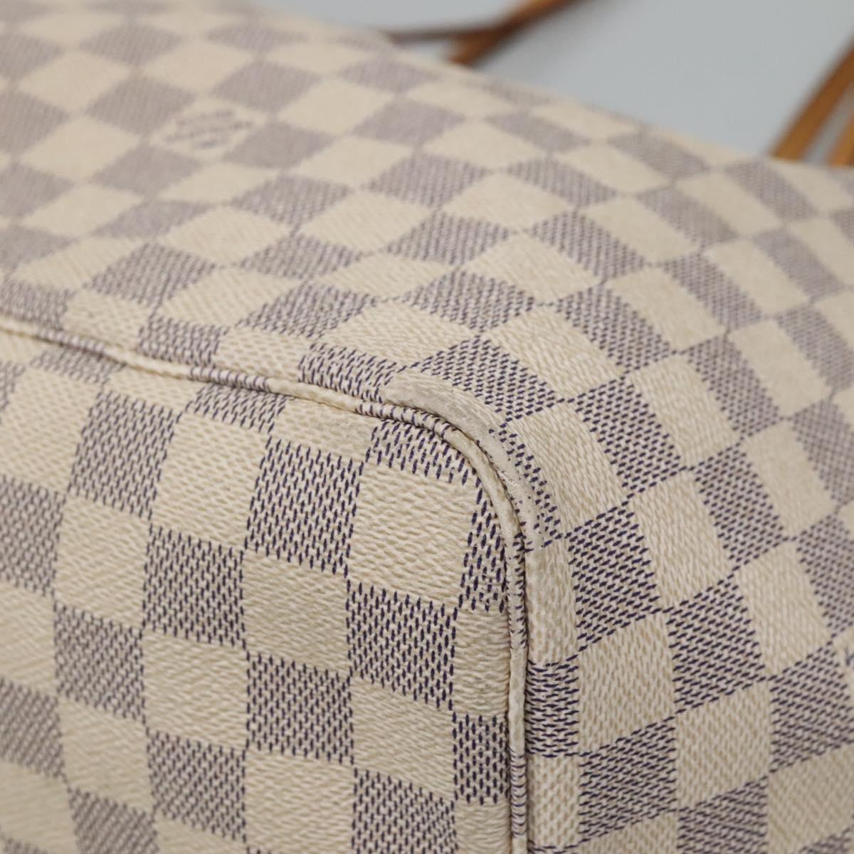 Louis Vuitton Neverfull Gm White Canvas Tote Bag (Pre-Owned)