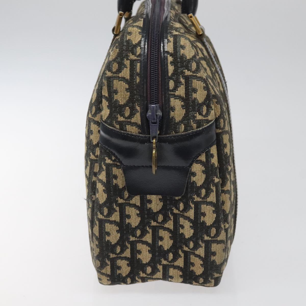 Dior Trotter Navy Canvas Handbag (Pre-Owned)