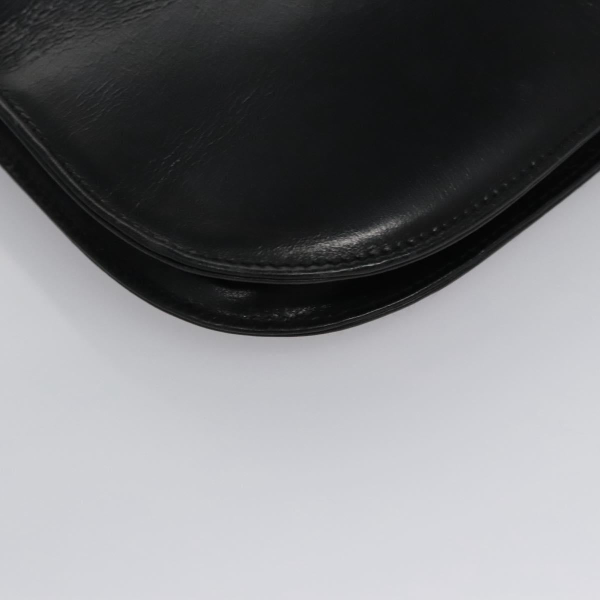 Salvatore Ferragamo Black Leather Shoulder Bag (Pre-Owned)
