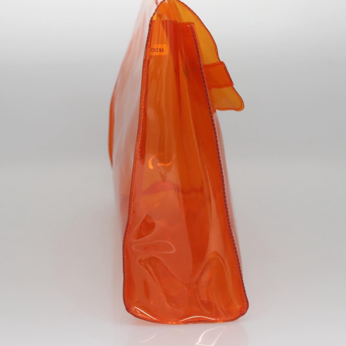 Hermès Orange Vinyl Handbag (Pre-Owned)