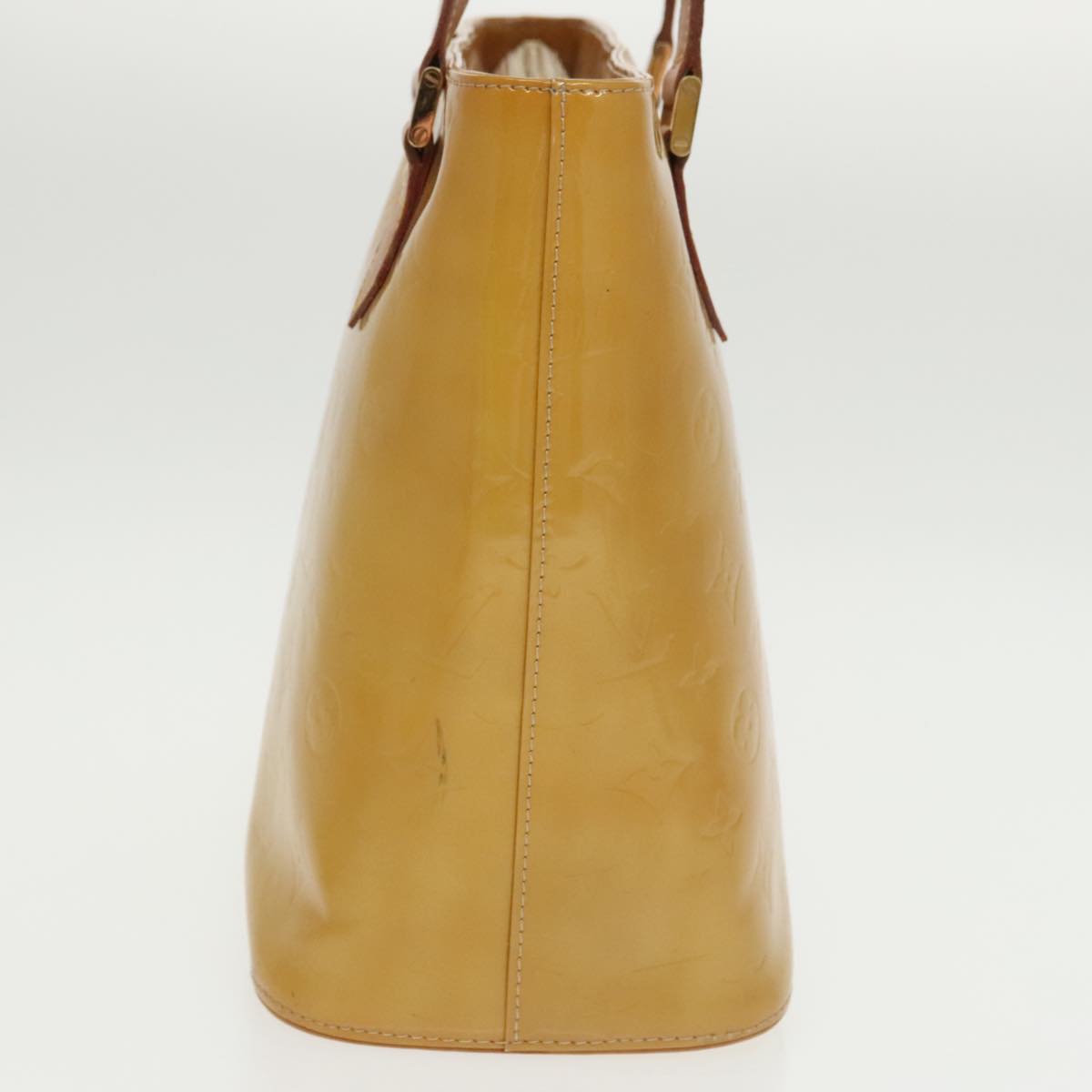 Louis Vuitton Houston Yellow Patent Leather Handbag (Pre-Owned)