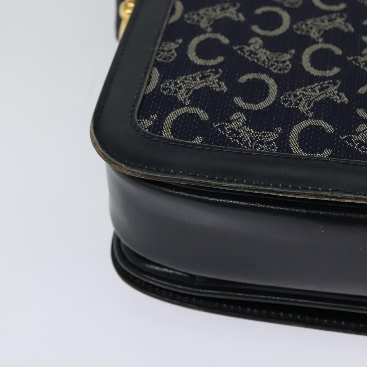 Céline Macadam Navy Canvas Shoulder Bag (Pre-Owned)
