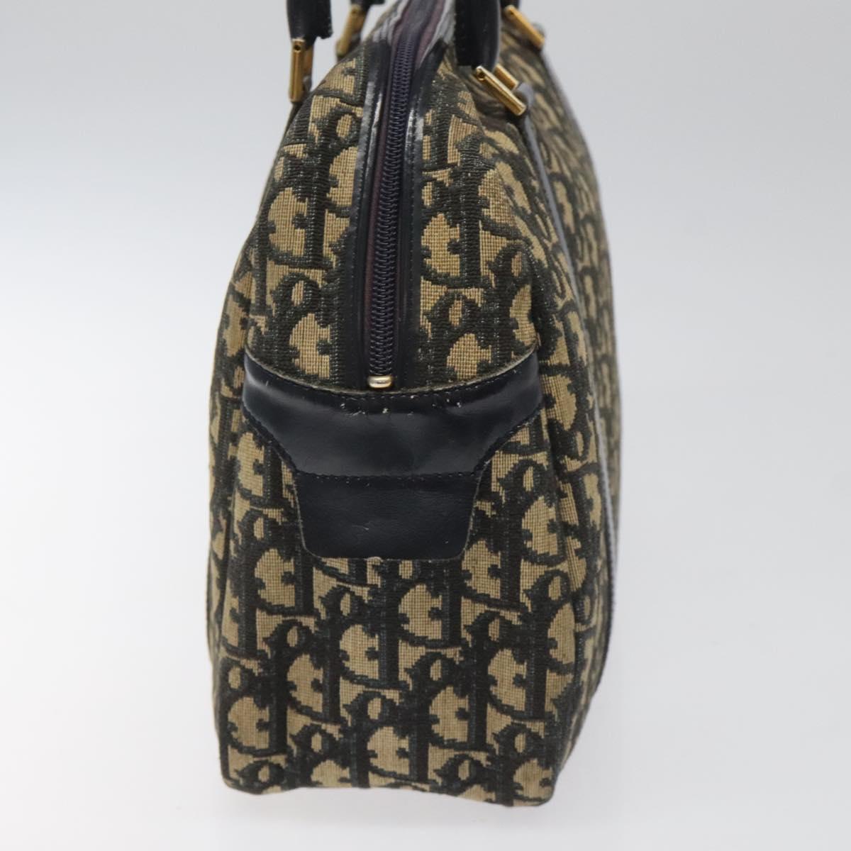 Dior Trotter Navy Canvas Handbag (Pre-Owned)