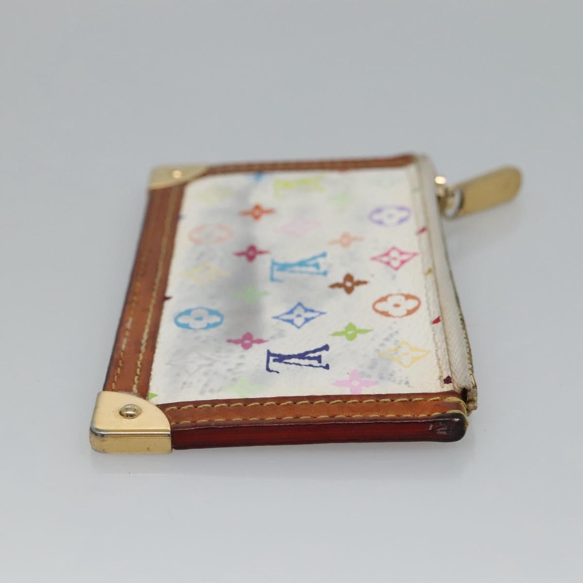 Louis Vuitton Pochette Clés White Canvas Wallet (Pre-Owned)