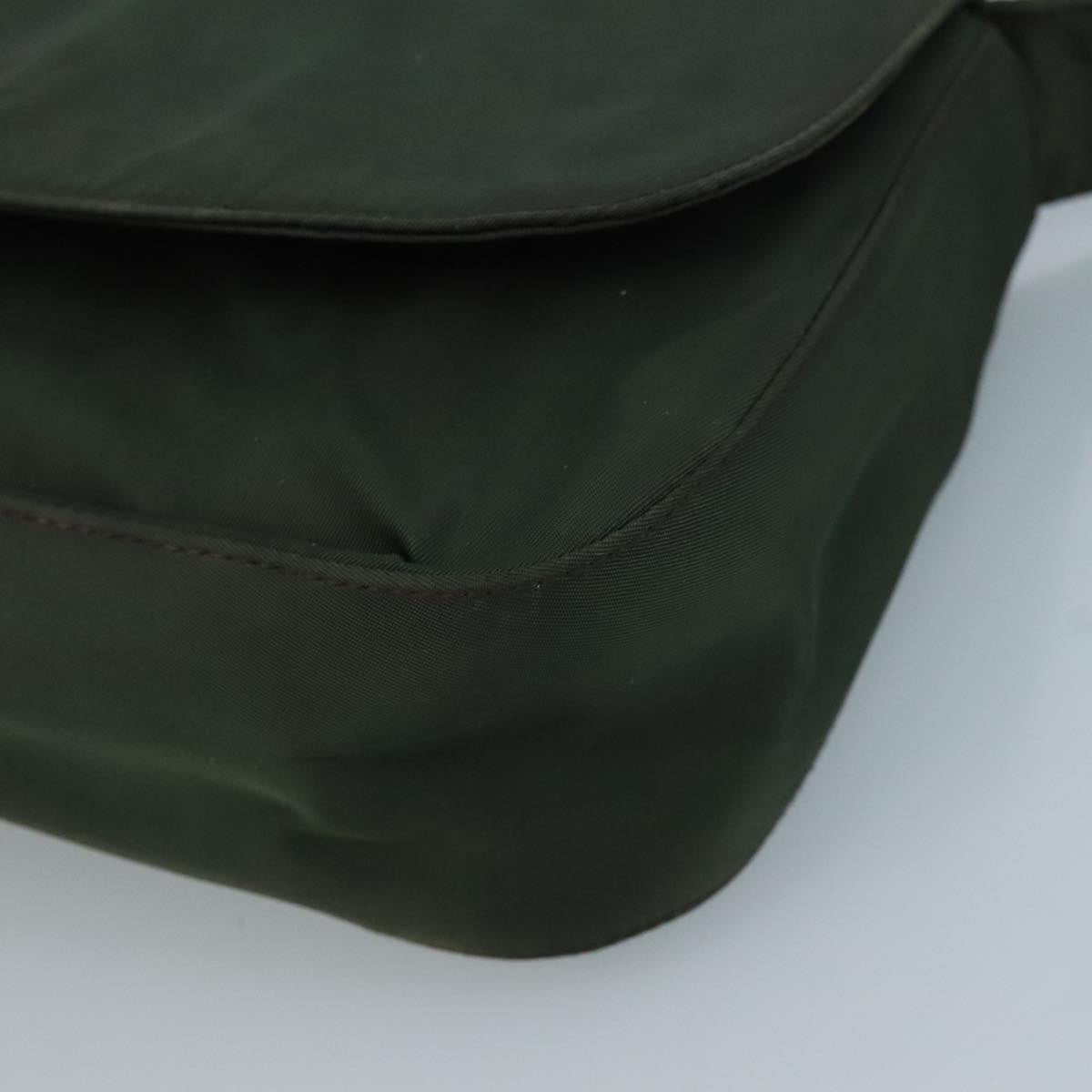 Prada Re-Nylon Khaki Synthetic Shoulder Bag (Pre-Owned)