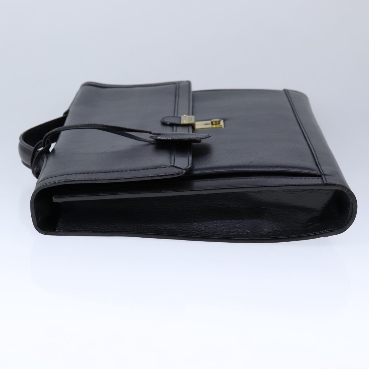 Bally Black Leather Briefcase Bag (Pre-Owned)