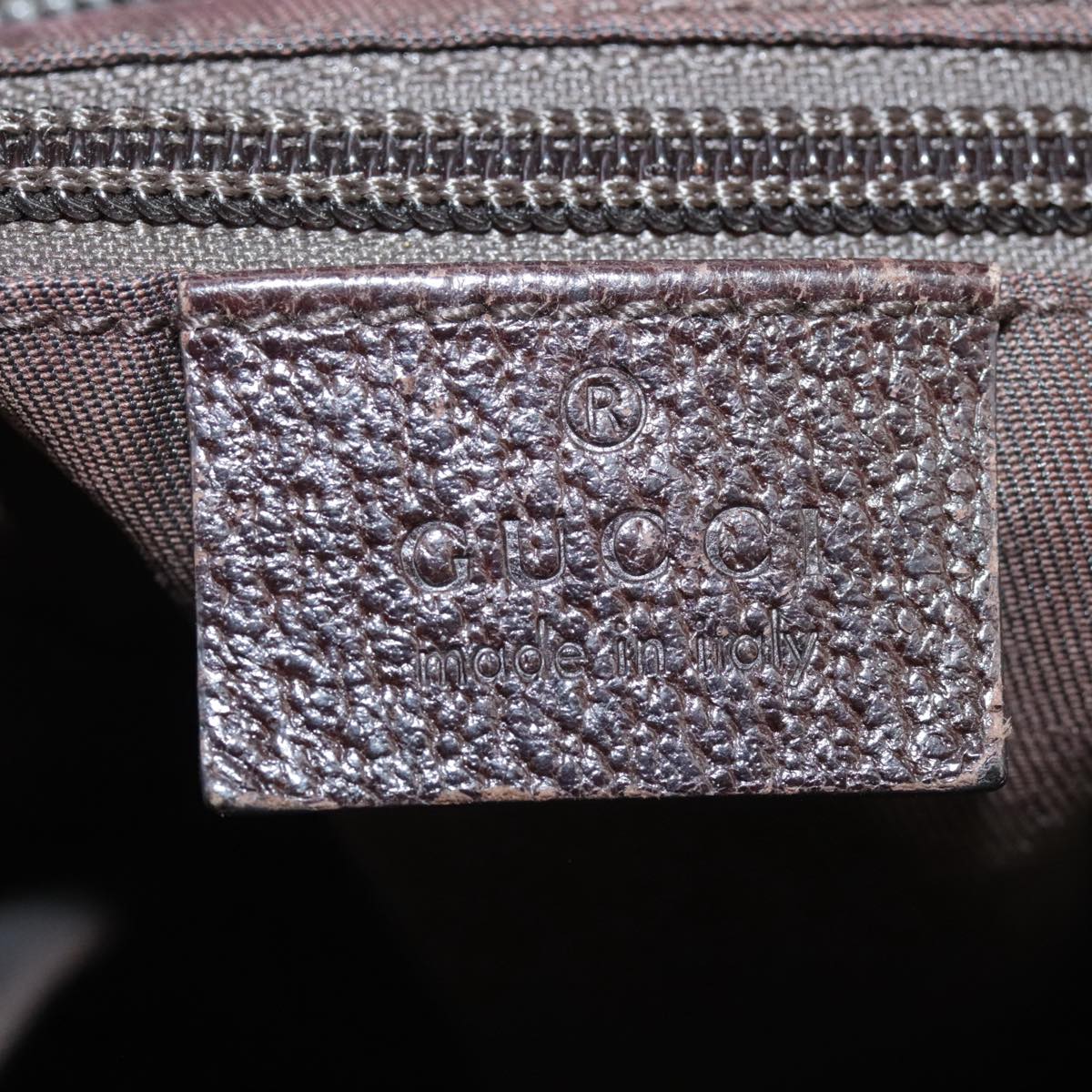 Gucci Ophidia Beige Canvas Shoulder Bag (Pre-Owned)