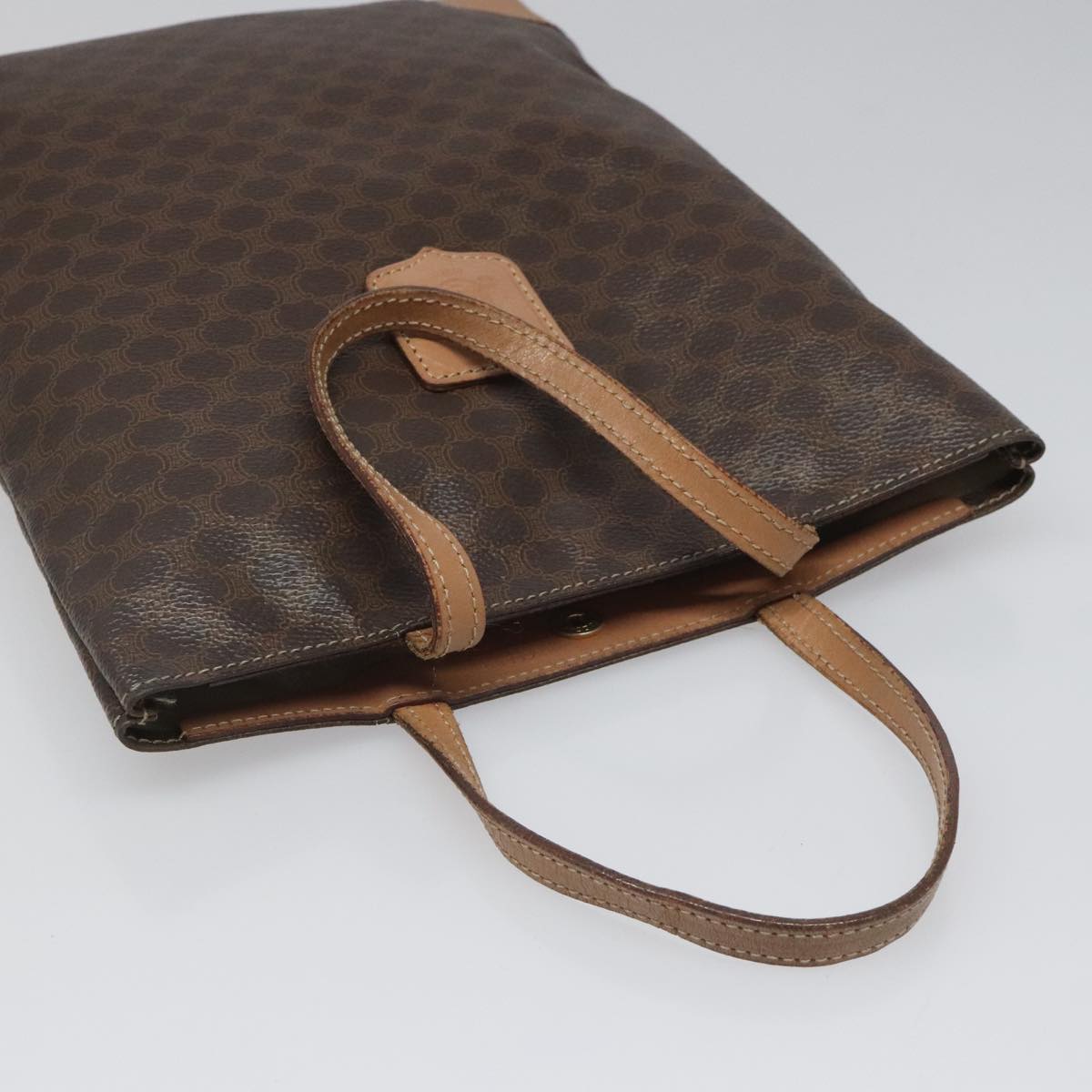Céline Macadam Brown Canvas Handbag (Pre-Owned)