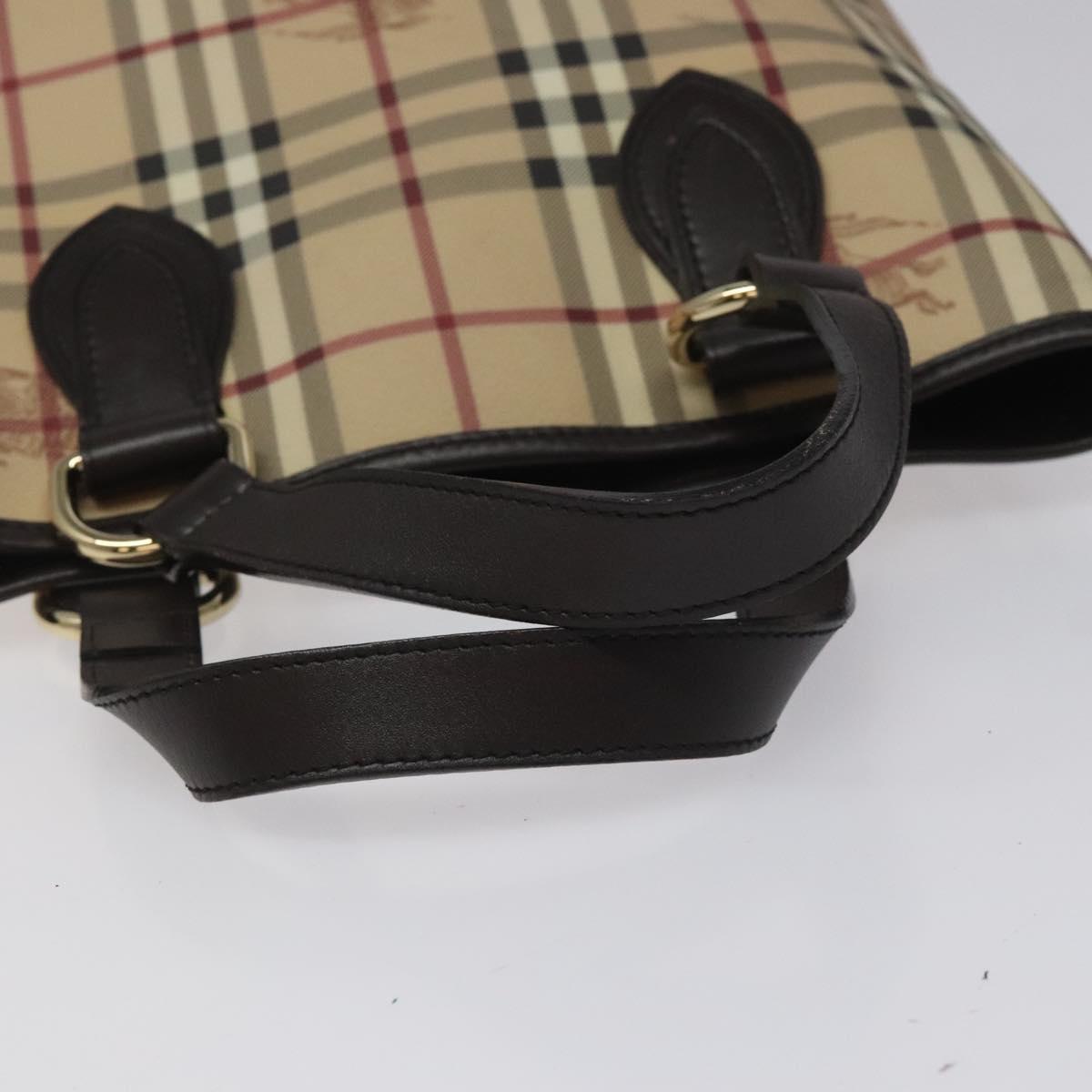 Burberry Nova Check Beige Canvas Tote Bag (Pre-Owned)