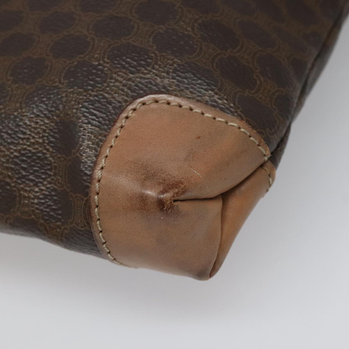 Céline Macadam Brown Canvas Handbag (Pre-Owned)