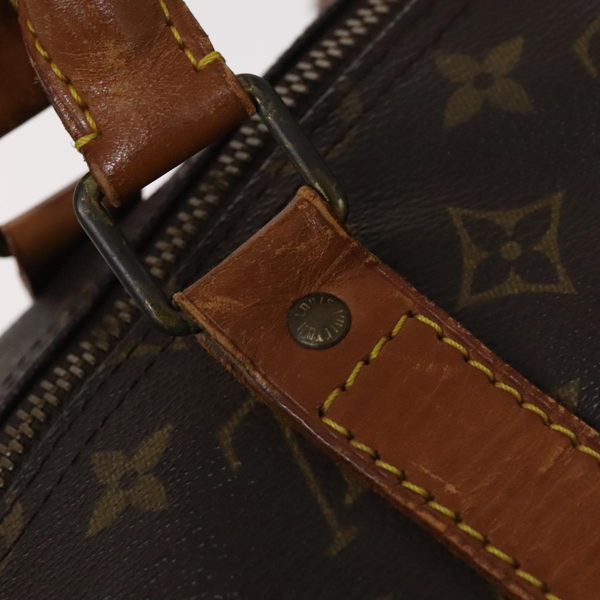 Louis Vuitton Keepall 55 Brown Canvas Travel Bag (Pre-Owned)
