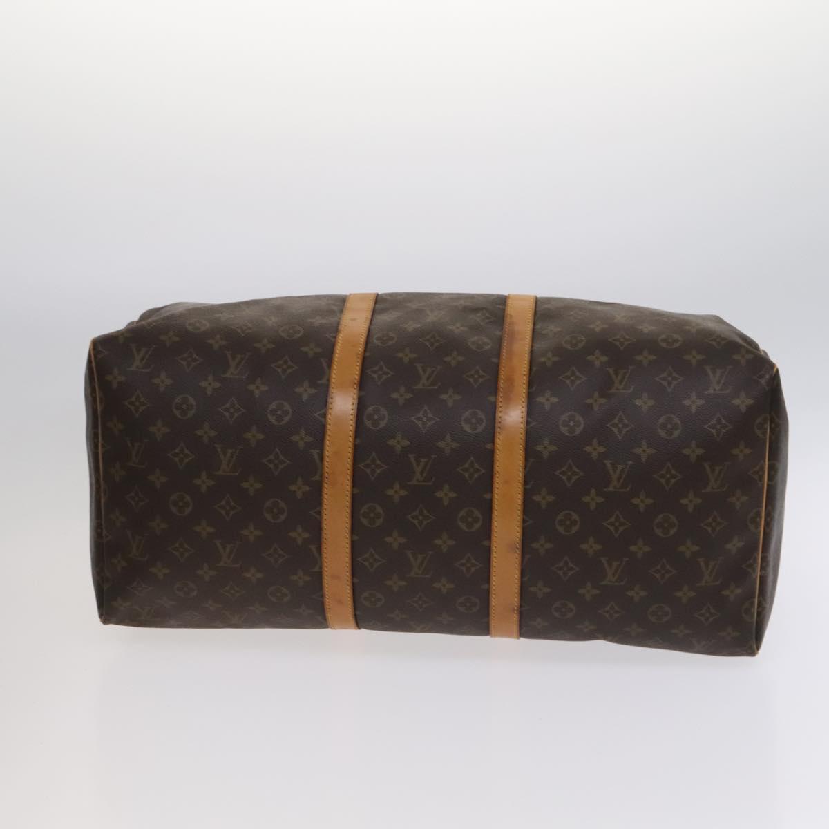 Louis Vuitton Keepall 55 Brown Canvas Travel Bag (Pre-Owned)