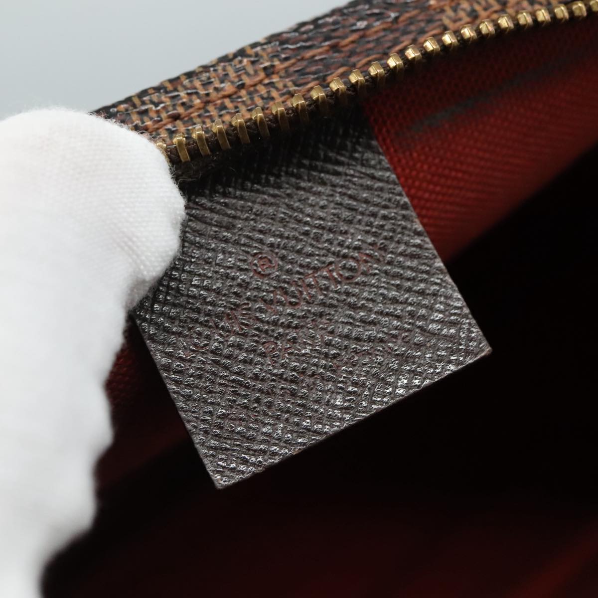 Louis Vuitton Trousse Makeup Brown Canvas Clutch Bag (Pre-Owned)