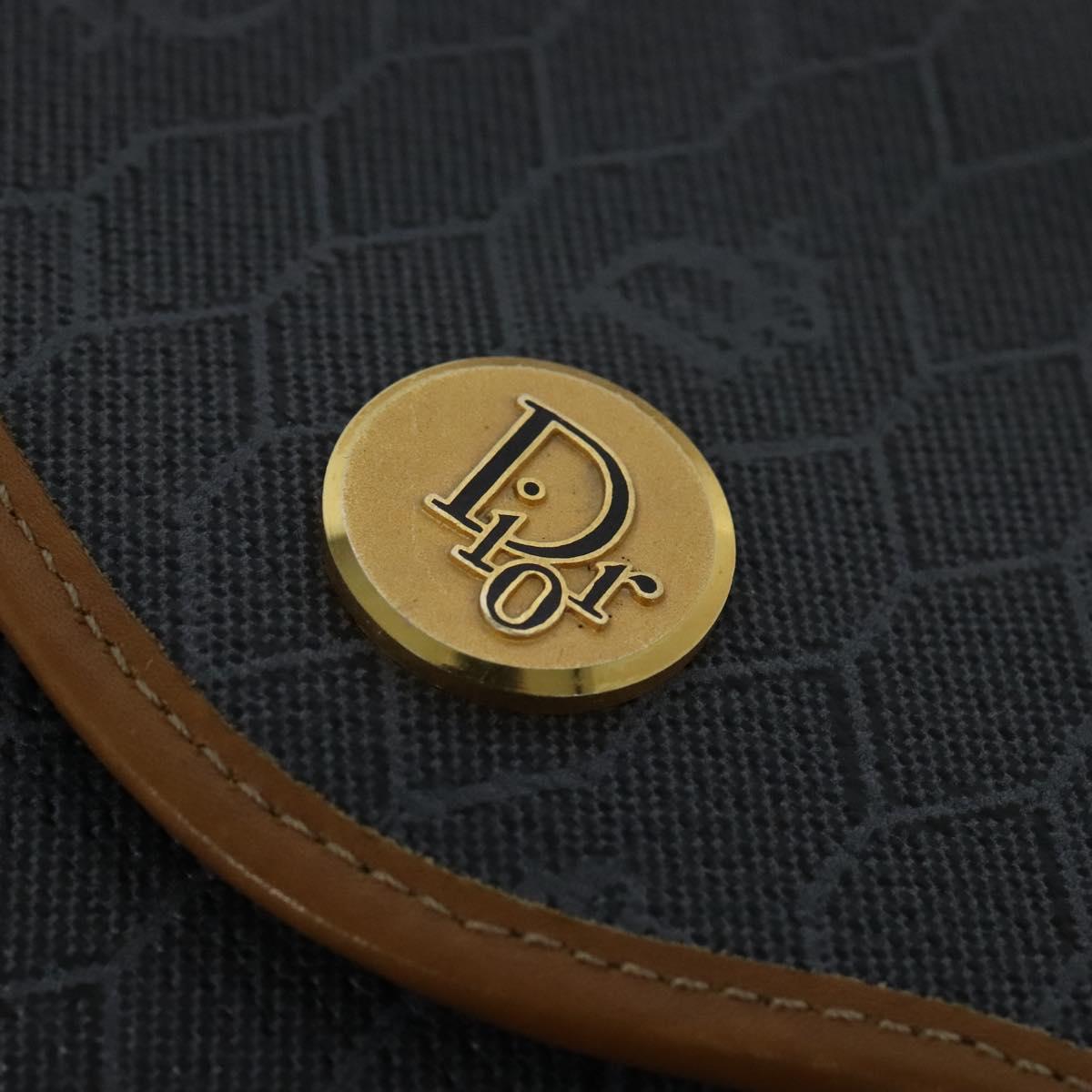 Dior Honeycomb Black Canvas Shoulder Bag (Pre-Owned)