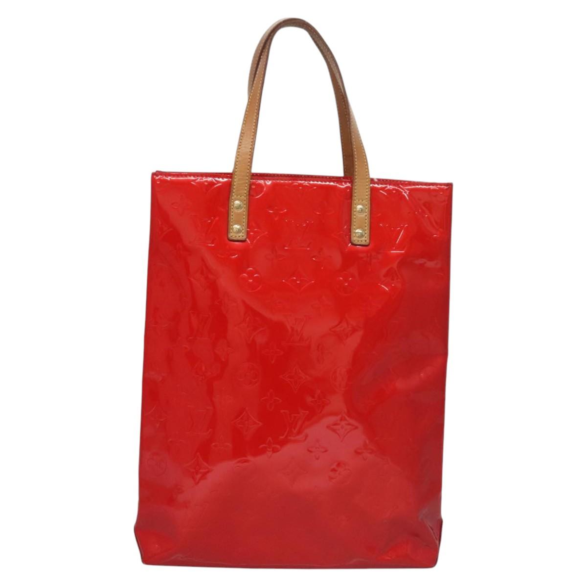 Louis Vuitton Reade Red Patent Leather Handbag (Pre-Owned)