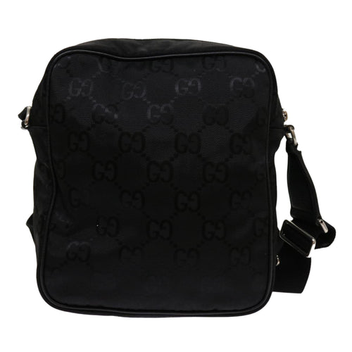 Gucci Off The Grid Black Canvas Shoulder Bag (Pre-Owned)