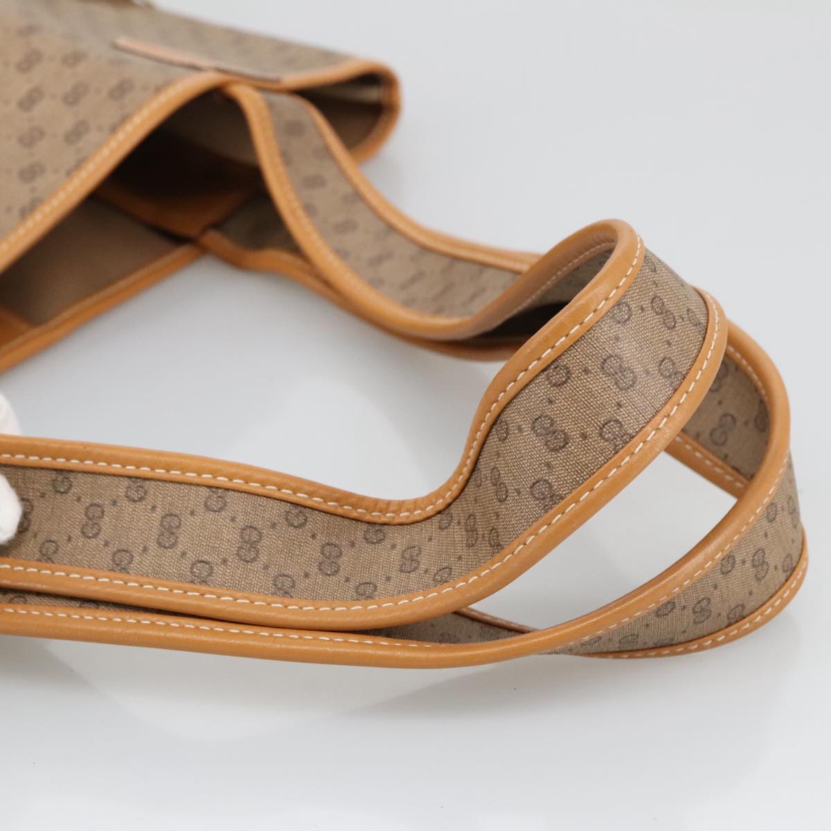 Gucci Micro Small Gg Canvas Beige Canvas Tote Bag (Pre-Owned)