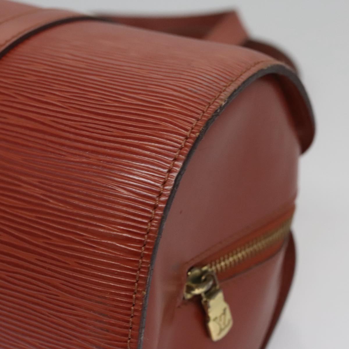 Louis Vuitton Soufflot Brown Leather Handbag (Pre-Owned)