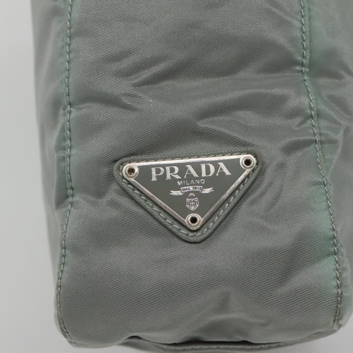 Prada Re-Nylon Grey Synthetic Tote Bag (Pre-Owned)