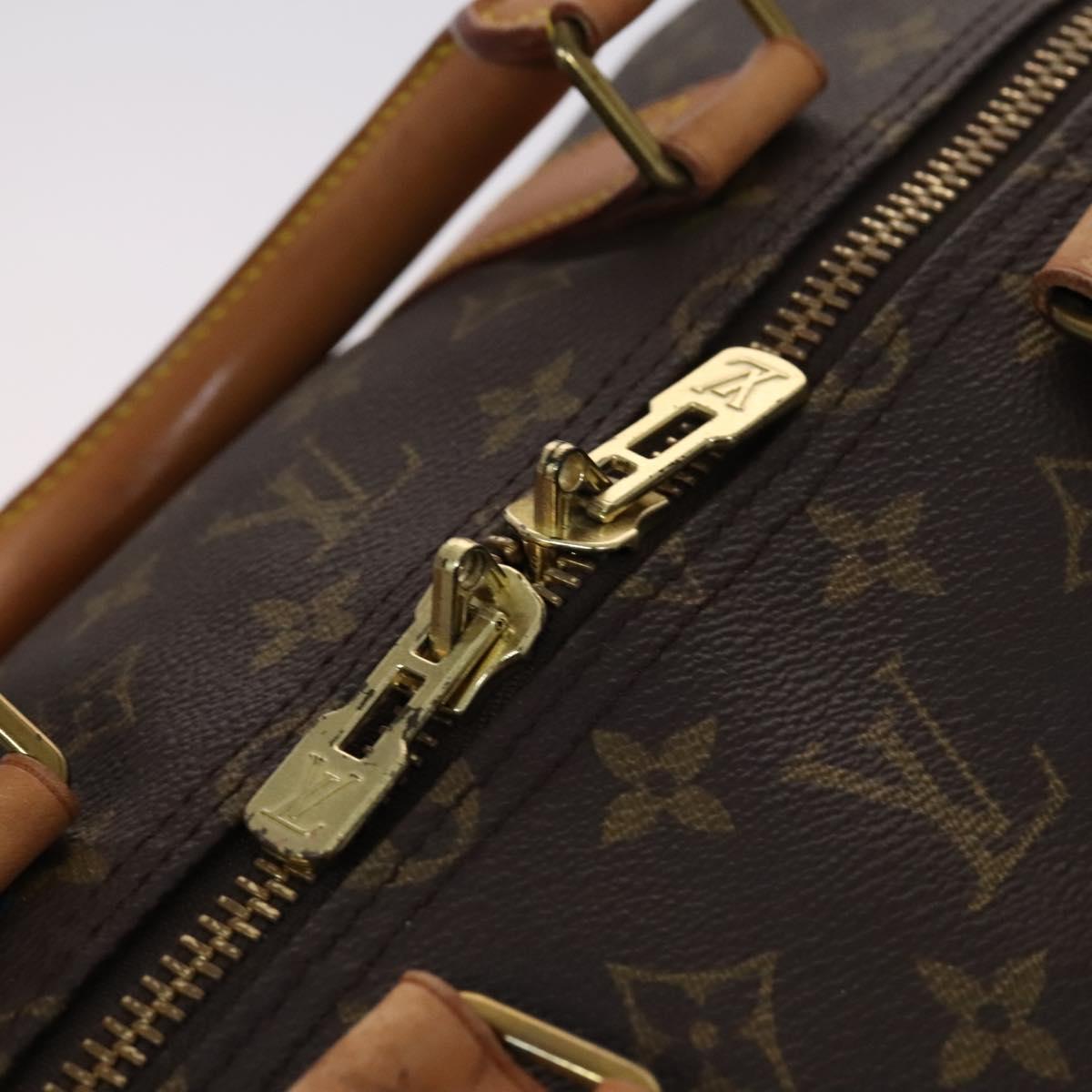 Louis Vuitton Keepall 55 Brown Canvas Travel Bag (Pre-Owned)