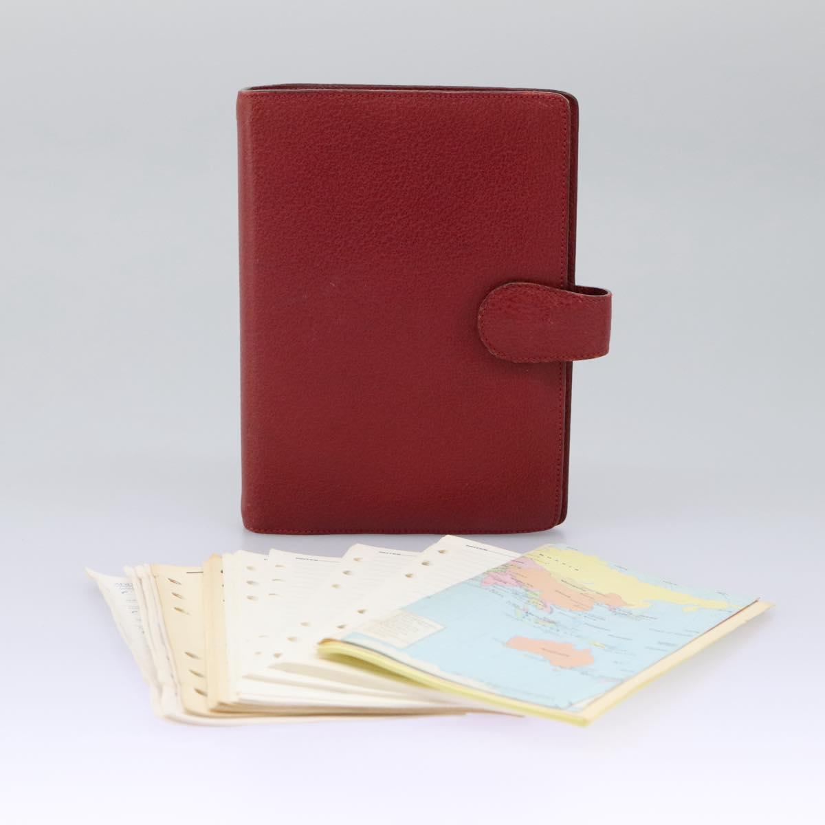 Gucci Couverture Agenda Red Leather Wallet (Pre-Owned)