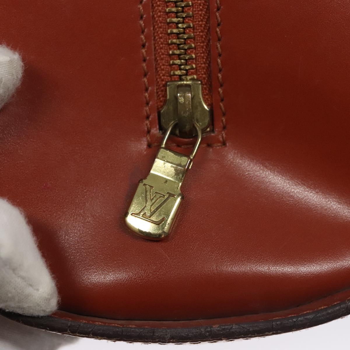 Louis Vuitton Soufflot Brown Leather Handbag (Pre-Owned)