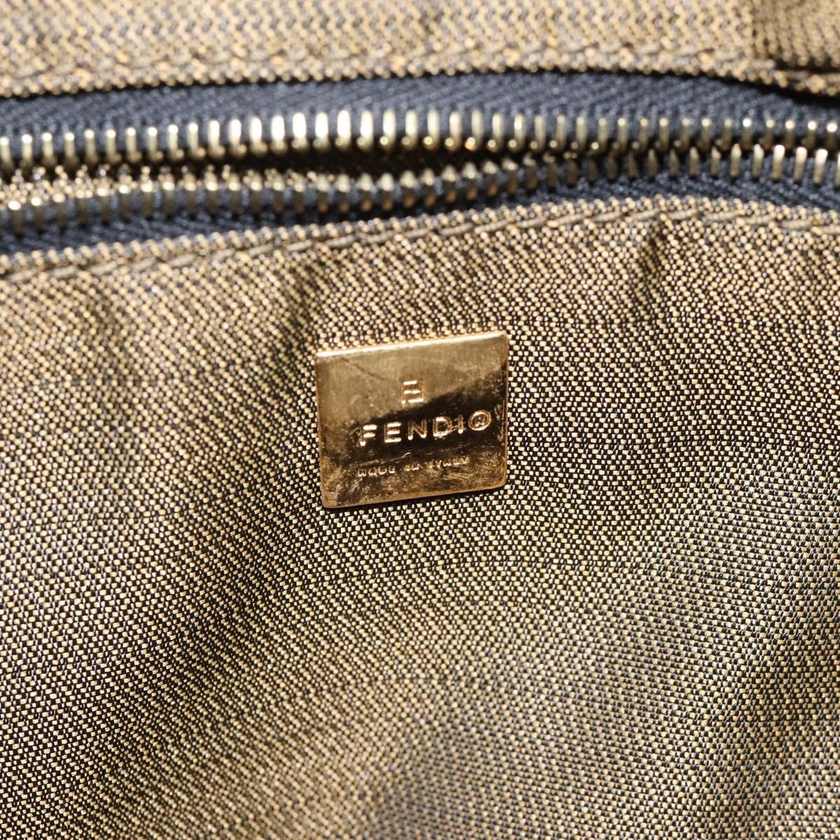 Fendi Zucca Brown Canvas Handbag (Pre-Owned)