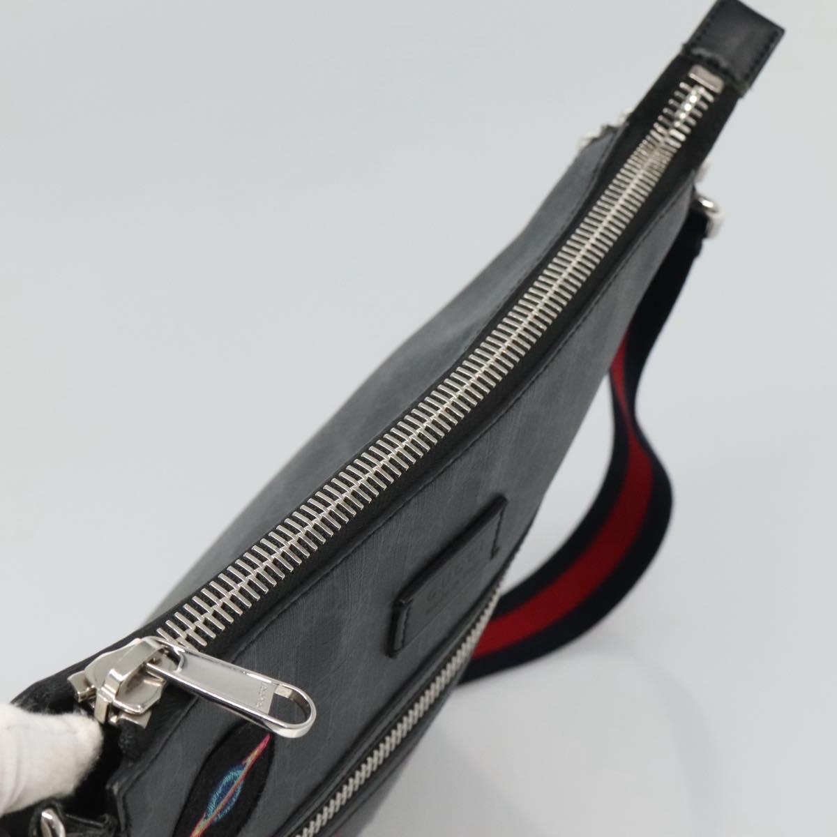 Gucci Gg Canvas Black Canvas Shoulder Bag (Pre-Owned)