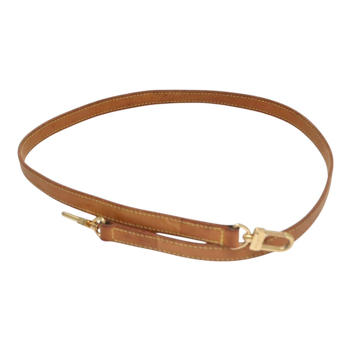 Louis Vuitton Shoulder Strap Beige Leather Bag Jewelry (Pre-Owned)
