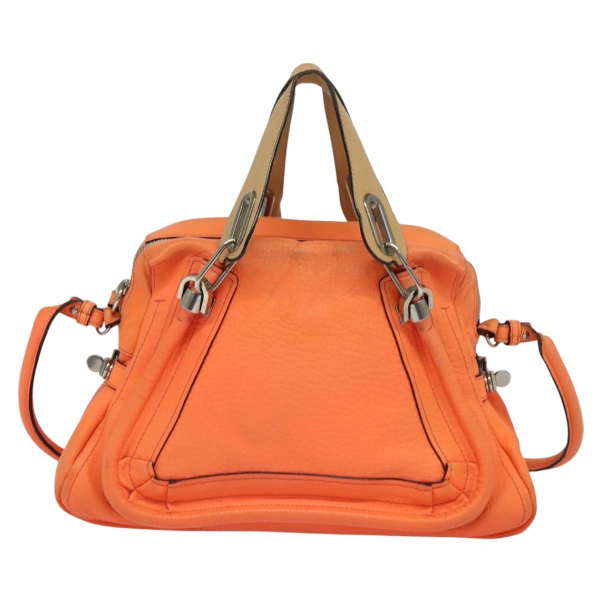 Chloé Paraty Orange Leather Handbag (Pre-Owned)