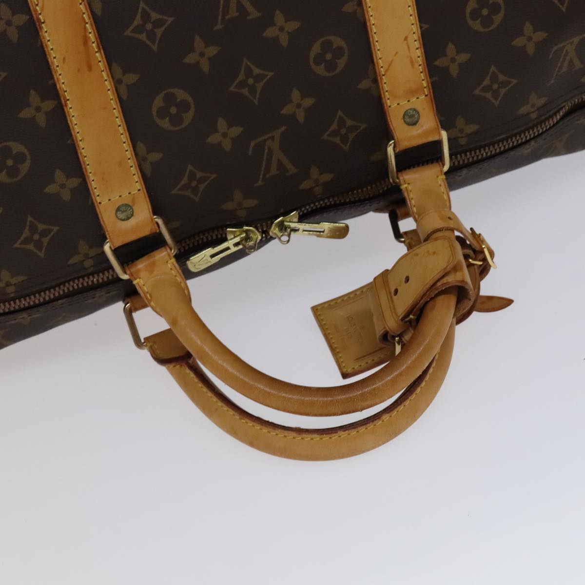 Louis Vuitton Keepall 60 Brown Canvas Travel Bag (Pre-Owned)