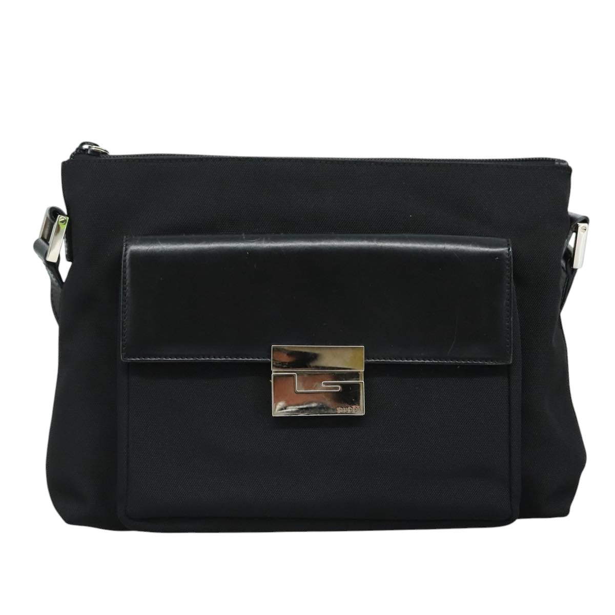 Gucci Black Synthetic Shoulder Bag (Pre-Owned)